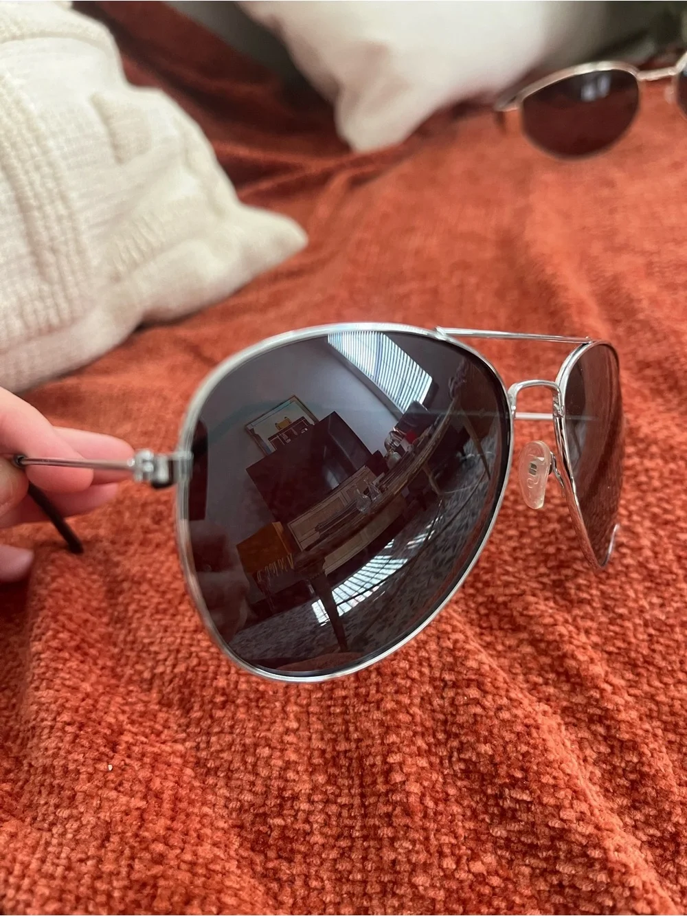 Black Lens Gold Frame Sunglasses - Classic Aviator Styles